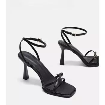 Новые женские босоножки на высоком каблуке, летние прозрачные каблуки, роскошные босоножки со стразами и ремешком, женские сексуальные свадебные босоножки 34 белый