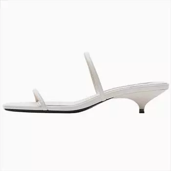 Новые женские босоножки с открытым носком, туфли на высоком каблуке, большого размера, летние, для девочек, удобные, весенние, на высоком каблуке, ретро, большой бежевый, на шпильке 35 чёрный