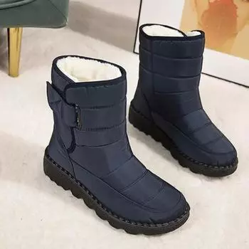 Новые женские ботинки, теплые женские зимние ботинки, водонепроницаемые женские повседневные ботинки, зимние ботинки на платформе из хлопка, нескользящие ботинки Mujer 36