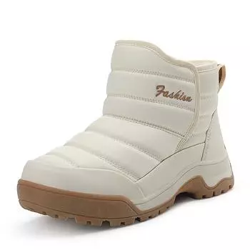 Новые женские ботинки, зимние теплые ботинки на толстой подошве с плюшевой толстой хлопковой подошвой, зимние ботинки, походная обувь для активного отдыха 36