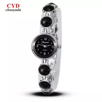 Новые женские часы-браслет, модные повседневные кварцевые роскошные часы, женские наручные часы чёрный