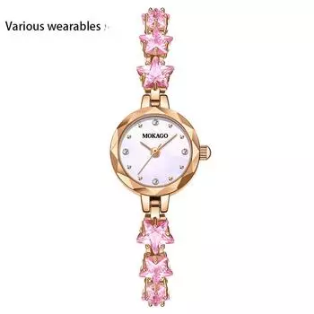 Новые женские часы Fritillaria Fashion Light Luxury Niche Crystal с тонким браслетом и маленьким циферблатом