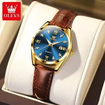 Новые женские часы OLEVS. Элегантные, модные и интеллектуальные водонепроницаемые светящиеся высококачественные часы.