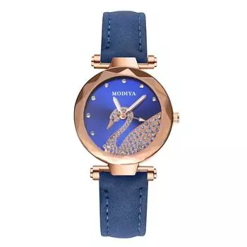 Новые женские часы Swan Hot Style Starry Sky с замшевым матовым ремешком и подарочной коробкой