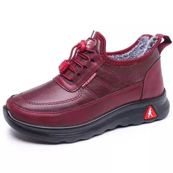 Новые женские хлопковые туфли с плюшевой изоляцией, удобные и легкие, большие размеры 35-44 44