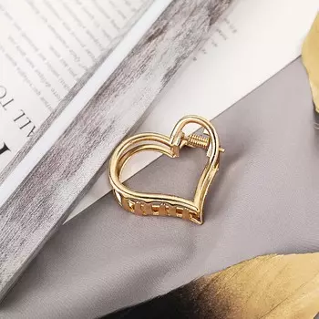 Новые женские и женские милые сердечки с геометрическим узором из золотого сплава, заколки для волос, милые повязки на голову, заколки для волос, модные аксессуары для волос