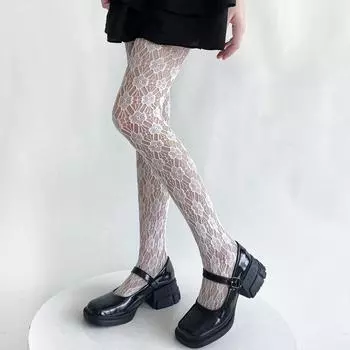 Новые женские колготки, нижнее белье, сексуальные кружевные цветочные ажурные сетчатые чулки, колготки Y2k, колготки для девочек, чулки для тела