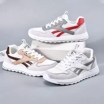Новые женские корейские кроссовки для бега 35 красный/белый