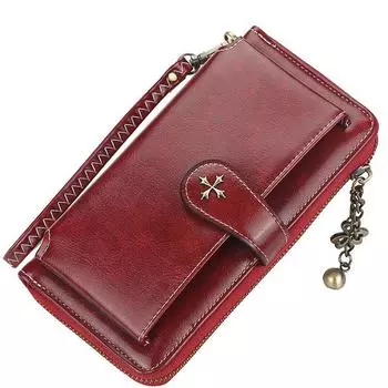 Новые женские кошельки, модные длинные, из искусственной кожи, высшего качества, брендовые держатели для карт, классические женские кошельки, на молнии, для женщин коричневый