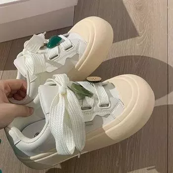 Новые женские кроссовки для студентов, повседневная обувь для девочек, плоская подошва из искусственной кожи, белые вулканизированные дизайнерские туфли, женская обувь 2024 года, zapatillas de mujer 35 белый