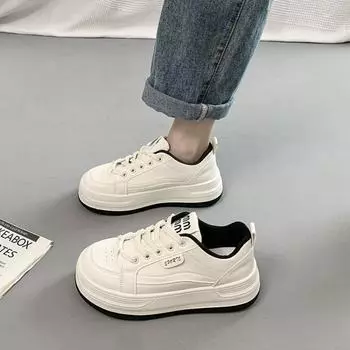 Новые женские кроссовки, повседневная обувь, спортивная обувь для бега на плоской подошве со шнуровкой, женская обувь, дышащая женская вулканизированная обувь 35