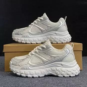 Новые женские кроссовки Tenis на платформе, повседневная обувь для женщин, удобная сетчатая обувь с толстой подошвой, увеличивающая рост, женские кроссовки Zapatillas De Mujer D264 35