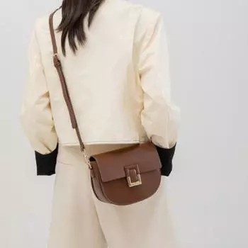 Новые женские квадратные сумки из искусственной кожи с пряжкой-замком, сумки через плечо, современные однотонные модные трендовые сумки для отдыха, универсальные сумки через плечо в корейском стиле