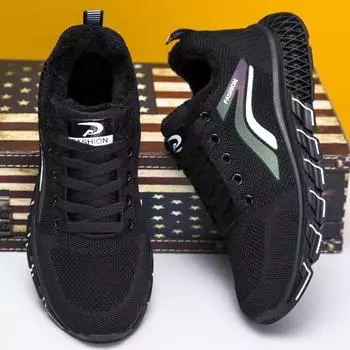 Новые женские легкие флисовые, хлопковые и утолщенные туфли прочные, устойчивые к грязи, повседневные, спортивные и износостойкие, и их просто необходимо иметь в женском гардеробе. 35