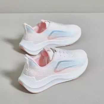 Новые женские летающие тканые туфли, кроссовки на платформе, кроссовки, дышащие удобные женские повседневные кроссовки 36