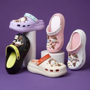 Новые женские летние тапочки, нескользящие, шагающие по какашкам, интернет-знаменитости, суперпопулярные туфли на полпути, пляжные сандалии для верхней одежды 35-36 белый