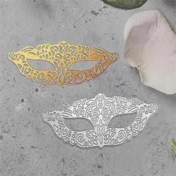 Новые женские маски, очки, металлическая резка, штамп, украшение для скрапбукинга, тиснение, украшение для фотоальбома, изготовление открыток своими руками One Size серебряный