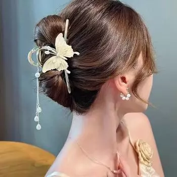 Новые женские металлические коготь для волос, элегантные заколки для волос с золотыми цветами, заколка-краб, повязка на голову, зажим для хвоста, головные уборы, аксессуары для волос, тиара 1pcs золотой