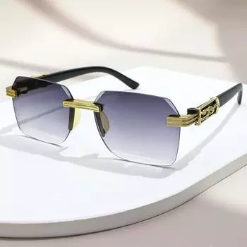 Новые женские модные солнцезащитные очки женские квадратные солнцезащитные очки без оправы женские летние трендовые очки UV400 Oculos De Sol