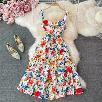 Новые женские платья весна-лето 2022 S красный