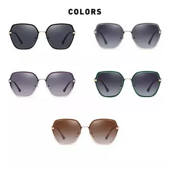 Новые женские поляризационные солнцезащитные очки, большие брендовые модные солнцезащитные очки в одном стиле для уличной съемки, солнцезащитные очки с резной оправой Tr Frame Tac очки