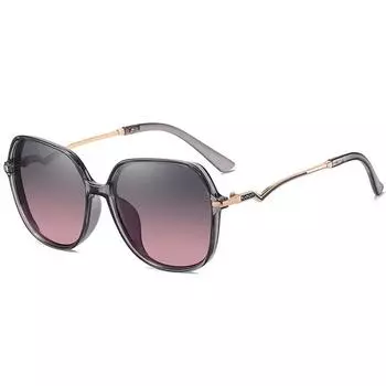 Новые женские поляризационные солнцезащитные очки Женские модные солнцезащитные очки в большой оправе
