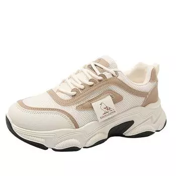 новые женские повседневные туфли белые дышащие женские кроссовки на шнуровке модные корейские версии женские теннисные туфли кроссовки на платформе 35