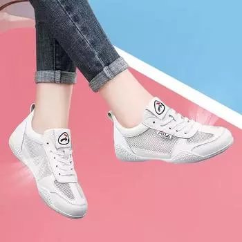 Новые женские повседневные туфли осень новые дышащие полые белые туфли тонкие мягкие подошвы женские повседневные туфли 35