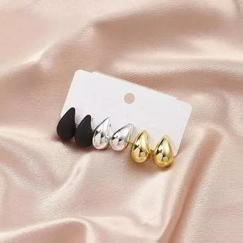 Новые женские серьги Water Drop Ins, модные универсальные серьги, персонализированные высококачественные серьги, серьги из титановой стали