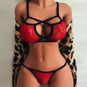 Новые женские сексуальные сетчатые бюстгальтеры-трусы с кружевом и прозрачным цветочным принтом, нижнее белье, эротические костюмы M
