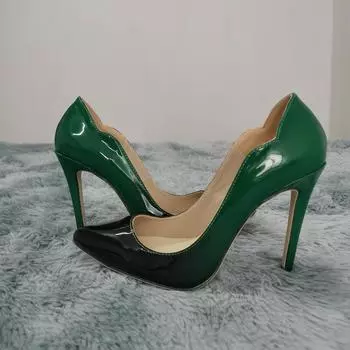 Новые женские сексуальные туфли-лодочки, модные туфли на высоком каблуке 11 см с острым носком, элегантные туфли-шпильки на тонком каблуке для джазовых танцев, свадебные туфли 35 красный