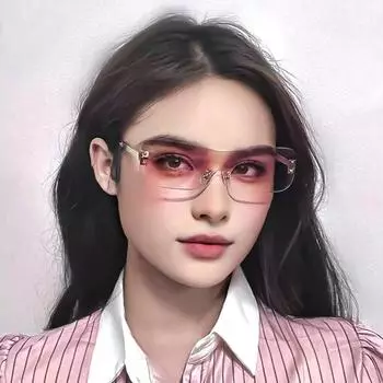 Новые женские солнцезащитные очки с градиентными линзами для мужчин и женщин, для вождения автомобиля, без оправы, с подушечками, оригинальные брендовые очки, модные дизайнерские оттенки Multicolor