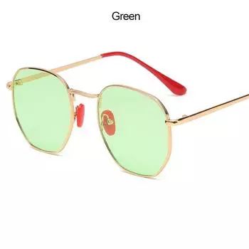 Новые женские солнцезащитные очки с металлической оправой Polygon, модные классические уличные солнцезащитные очки для путешествий и вождения, мужские роскошные солнцезащитные очки Uv400