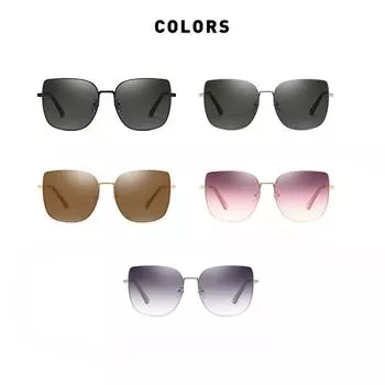 Новые женские солнцезащитные очки в большой оправе D с нейлоновыми линзами, модные солнцезащитные очки