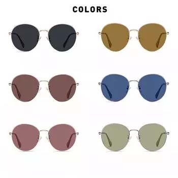 Новые женские солнцезащитные очки в круглой оправе с металлическим поляризатором. Солнцезащитные очки Tide Joker. Женские очки High Sense.