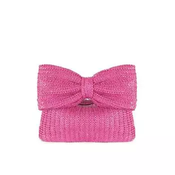 Новые женские соломенные плетеные сумки летние застежки-молнии с бантом женские клатчи кошелек универсальные женские сумки для вечеринки