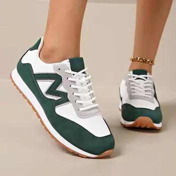 Новые женские спортивные кроссовки синие кожаные кроссовки на толстой подошве зеленые женские повседневные теннисные туфли на плоской подошве Zapatillas Comodas 35 серебряный