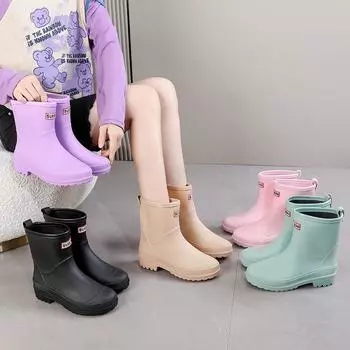 Новые женские средние резиновые туфли для отдыха на открытом воздухе с нескользящей подошвой 36