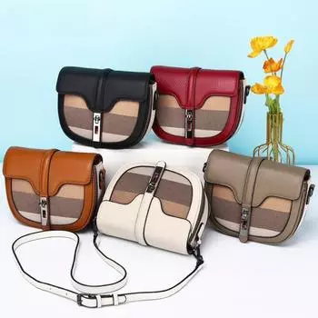 Новые женские сумки через плечо, модная ручная сумка в стиле ретро, корейский стиль, клетчатая сумка-седло, тренд, для отдыха, универсальные сумки через плечо