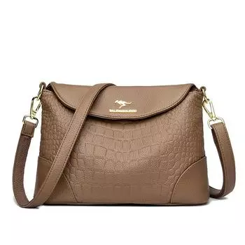 Новые женские сумки через плечо - модные и универсальные, мягкие, стильные женские сумки, элегантный и минималистичный дизайн. хаки