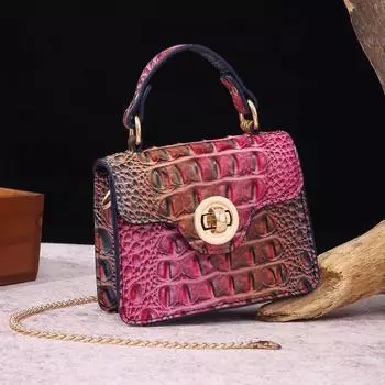 Новые женские сумки через плечо в европейском, американском, ретро-стиле для матери и ребенка, разноцветные сумки с крокодиловым узором для отдыха, сумки через плечо для брахманов