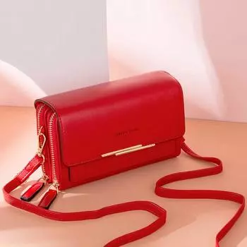 Новые женские сумки из искусственной кожи, женские многофункциональные сумки через плечо большой емкости, модные сумки через плечо для женщин, кошелек для телефона