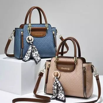 Новые женские сумки из высококачественной кожи, женская сумка с ручкой сверху, большая вместимость, сумка через плечо, ручная сумка