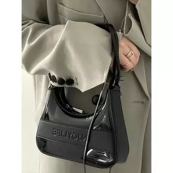 Новые женские сумки Jelly, сумки через плечо из ПВХ, женские трендовые прозрачные сумки через плечо с цепочкой, модные универсальные сумки для отдыха и подмышечные сумки