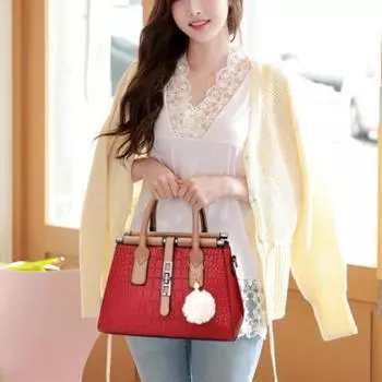 Новые женские сумки-переноски, сумки через плечо, европейские, американские, ретро, с рисунком крокодила, модные тенденции, для отдыха, универсальные сумки через плечо