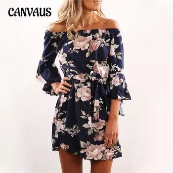 Новые женские свободные платья с одним вырезом и принтом на поясе S чёрный