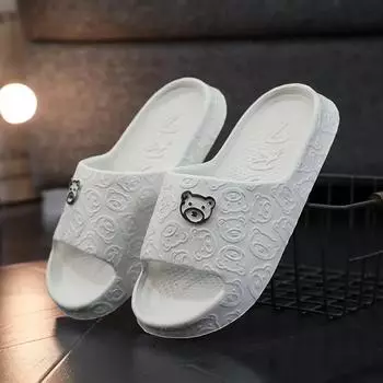 Новые женские тапочки Летние домашние тапочки Тапочки с мягкой подошвой Eva 36-37 белый