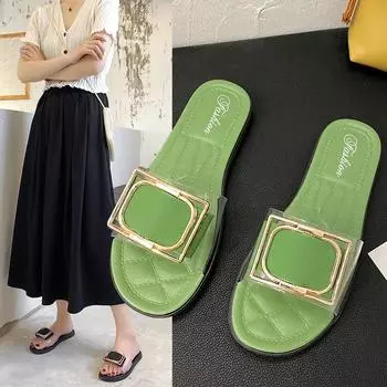 Новые женские тапочки. Летние сандалии с пряжками по бокам. Модная универсальная пляжная обувь. Шлепанцы. Сандалии и тапочки на мягкой подошве. 40 розовый