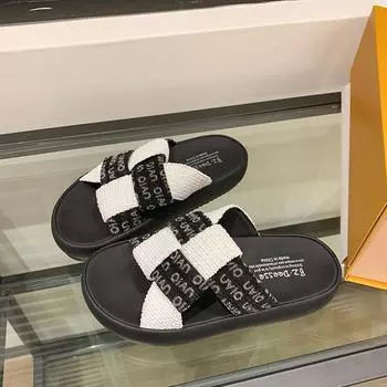 Новые женские тапочки, летние туфли на плоской подошве для женщин, сандалии, модные, шикарные, удобные сандалии для женщин, повседневные, для вечеринок, шлепанцы 35 чёрный