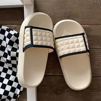 Новые женские тапочки, модные пляжные туфли для отдыха и досуга на море, пляжная обувь на толстой подошве, нескользящие летние сандалии и тапочки 36-37 белый